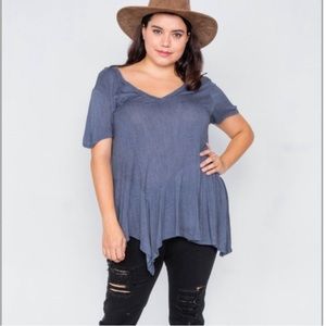 🎉HP🎉Plus Size Indigo High - Low Top